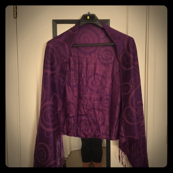 Purple pashmina - Picture 1 of 2